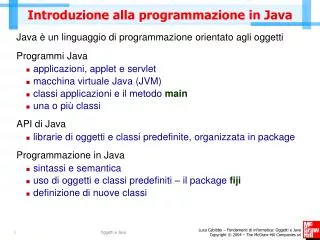 introduzione alla programmazione in java