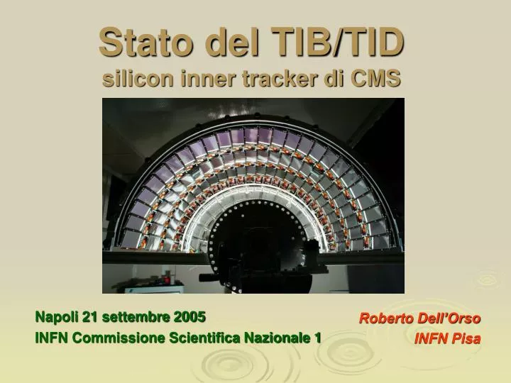 stato del tib tid silicon inner tracker di cms