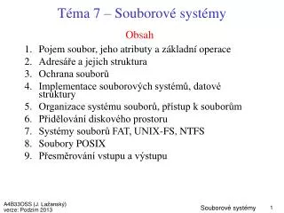 obsah