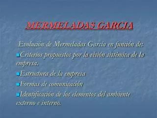 mermeladas garcia