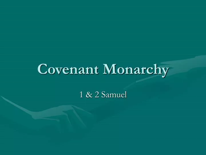 covenant monarchy