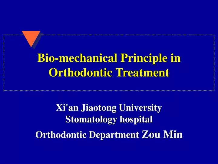 bio mechanical principle in orthodontic treatment