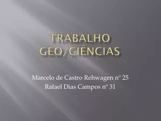 trabalho geo ci ncias