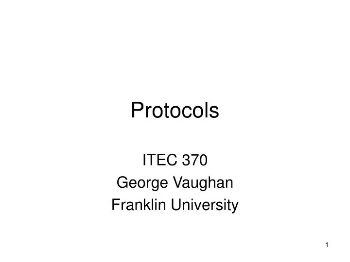 protocols