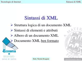 sintassi di xml