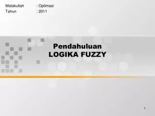 pendahuluan logika fuzzy