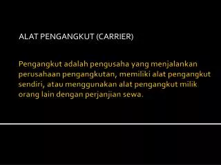 alat pengangkut carrier