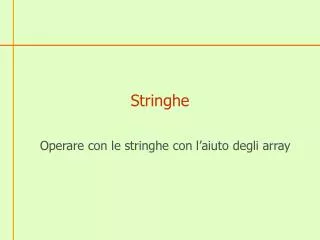 stringhe