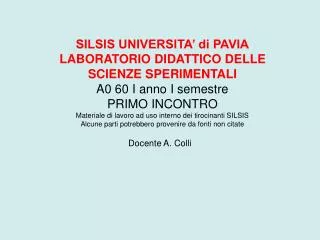 docente a colli