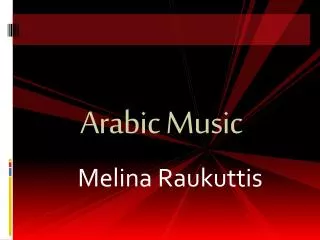 Arabic Music