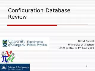 Configuration Database Review