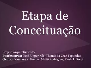 etapa de conceitua o