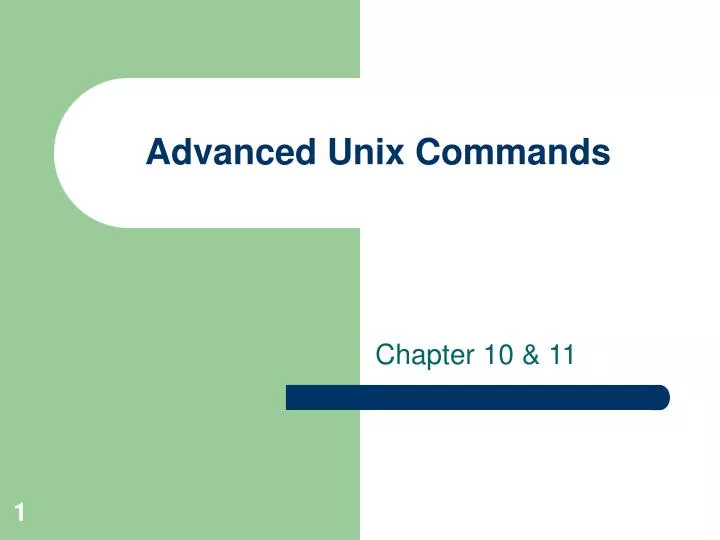 advanced unix commands