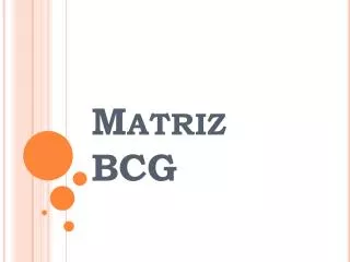 matriz bcg