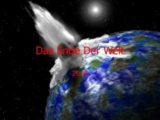 das ende der welt