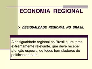economia regional