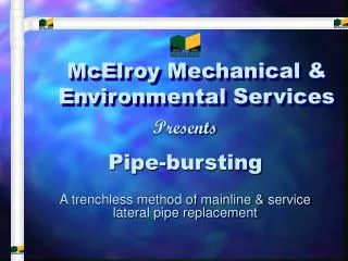 McElroy Mechanical &amp; Environmental Services
