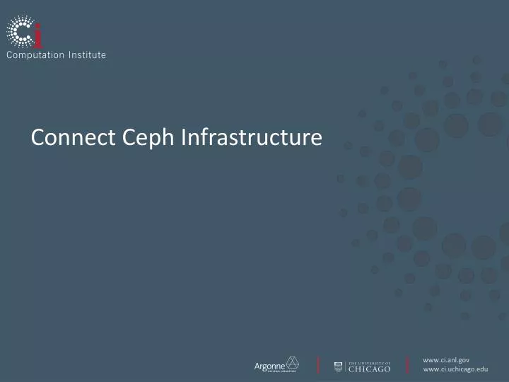 connect ceph infrastructure