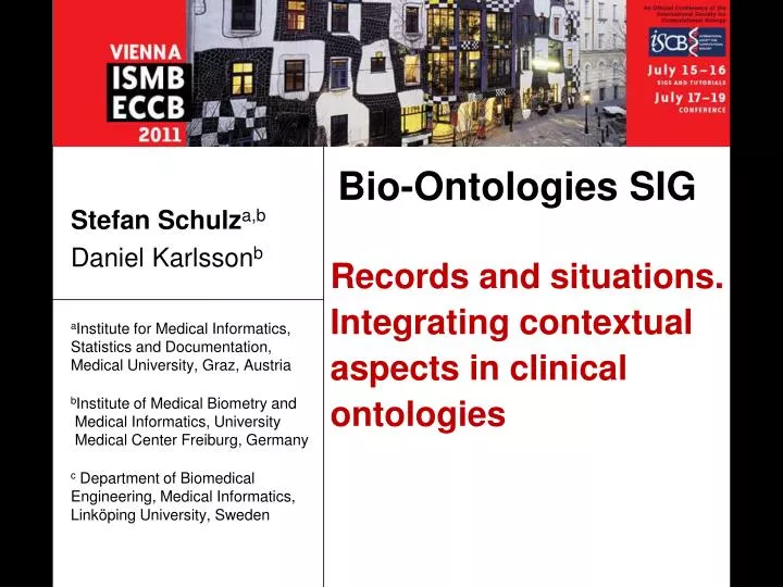 records and situations integrating contextual aspects in clinical ontologies