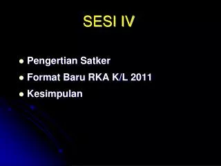 sesi iv