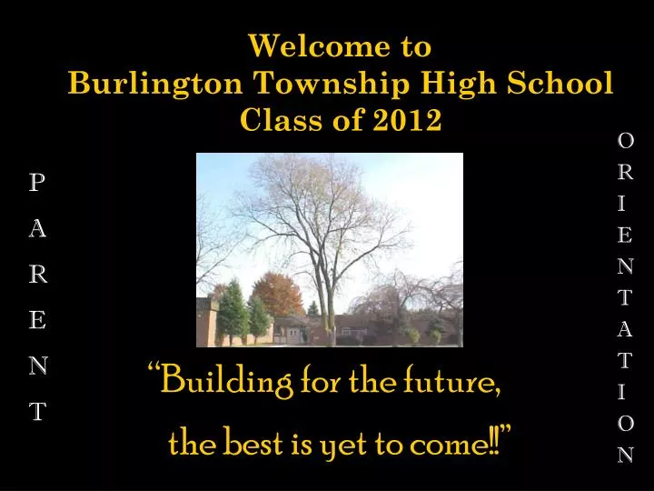 welcome to burlington township high school class of 2012