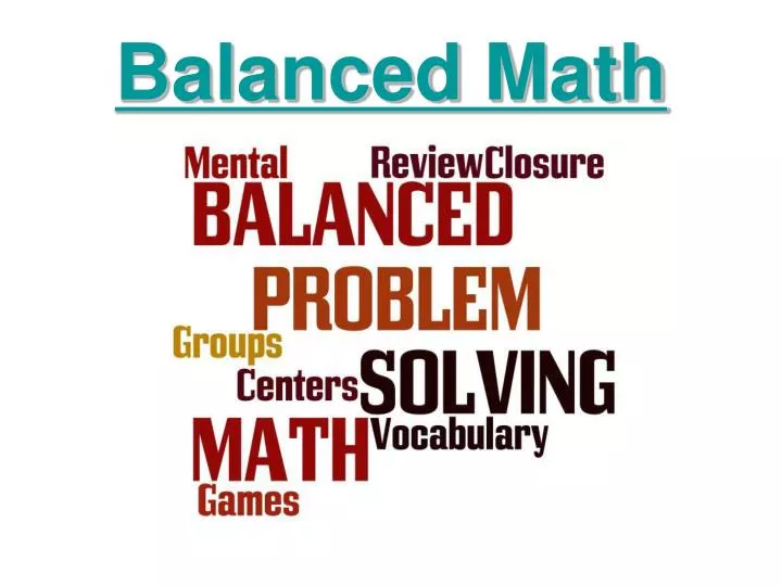 balanced math