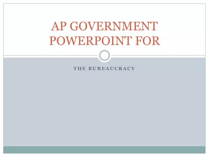 ap government powerpoint for