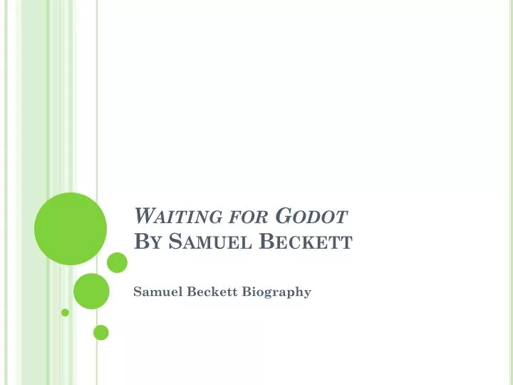 waiting for godot by samuel beckett