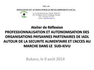 bukavu le 9 ao t 2014