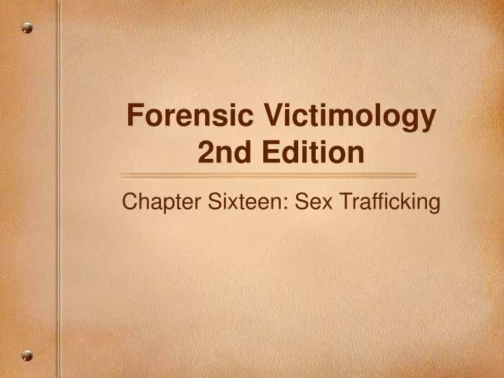 forensic victimology 2nd edition
