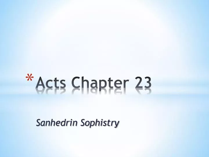 acts chapter 23