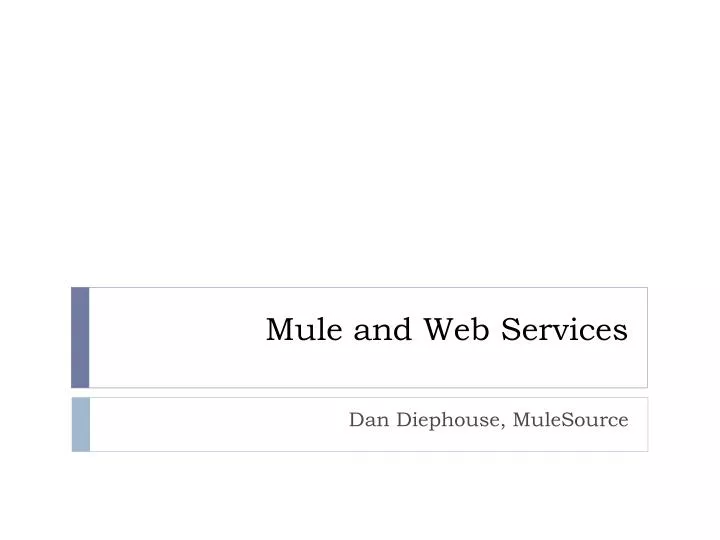 mule and web services