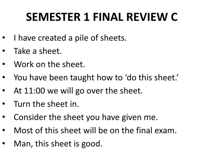 semester 1 final review c