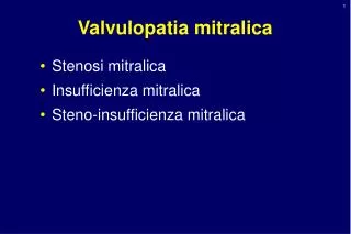 valvulopatia mitralica
