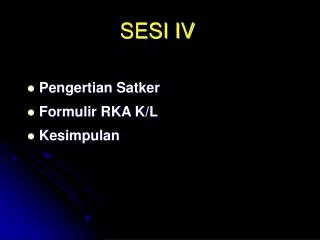 sesi iv