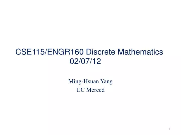 cse115 engr160 discrete mathematics 02 07 12