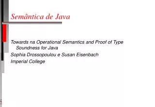 sem ntica de java