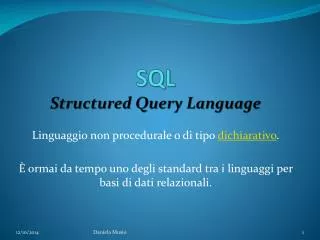 sql structured query language