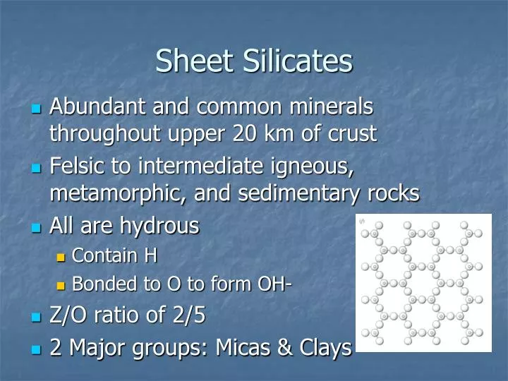 sheet silicates