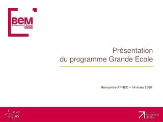 pr sentation du programme grande ecole