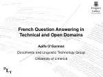 French Question Answering in Technical and Open Domains