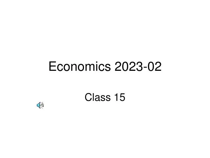 economics 2023 02
