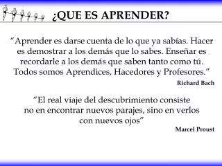 que es aprender