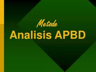 metode analisis apbd