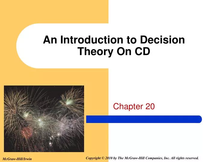 an introduction to decision theory on cd