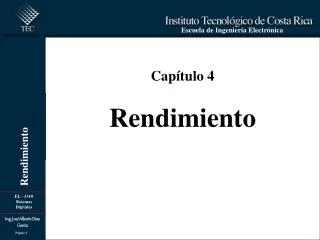 cap tulo 4 rendimiento