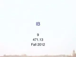 9 471.13 Fall 2012