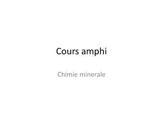 cours amphi
