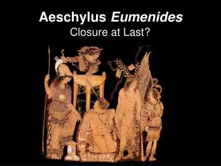 Aeschylus Eumenides