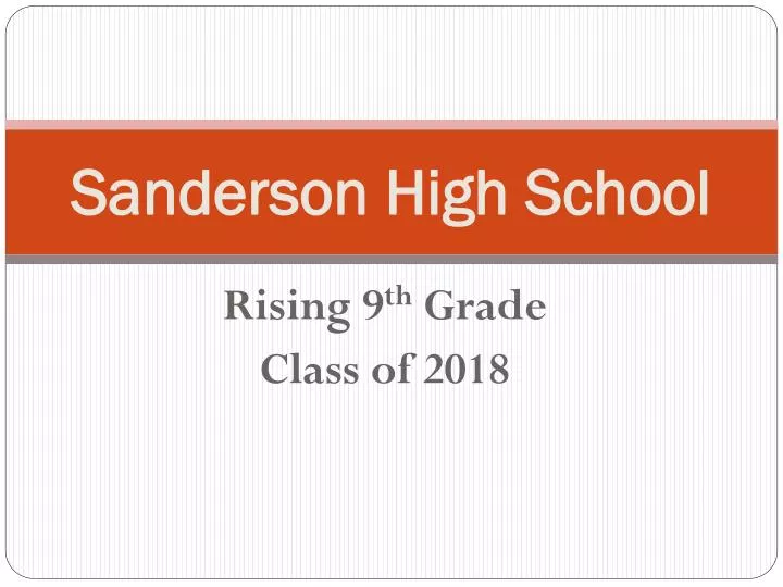 sanderson high school
